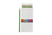 Schrijf- en tekengerei - Creativ Company Triangular colored pencils - Lichtgroen 12pcs. - 38578