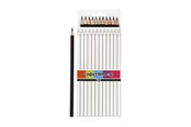 Schrijf- en tekengerei - Creativ Company Triangular colored pencils - Zwart 12pcs. - 38581