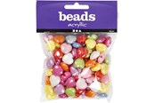 Creatief spelen - Creativ Company Plastic Beads Heart 125ml - 697020