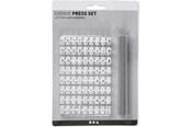 Schrijf- en tekenartikelen - Creativ Company Stamp Set Rubber Letters and Numbers White - 78286