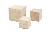 Houten speelgoed - Creativ Company Houten Kubussen Set van 3 - 59228