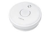 Smart Home - LogiLink Smoke detector with replaceable zinc carbon battery 1 year battery - SC0015
