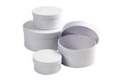 Schrijf- en tekenartikelen - Creativ Company Round Cardboard Boxes 4 sizes - 264010