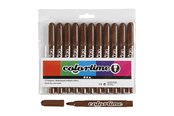 Hobby artikelen - Creativ Company Bruin Jumbo markers 12pcs. - 37342