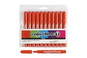 Hobby artikelen - Creativ Company Dark orange Jumbo markers 12pcs. - 37351