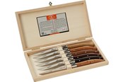 Keukengerei - Jean Dubost Messen houtmix 2,5 mm, 6 stuks Laguiole - JL0060084B14017
