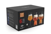 Tafeldekking - Luigi Bormioli Ølglassæt tester ale og hvede Birrateque 3 x 2 st - 17345