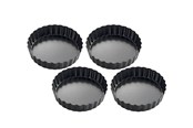 Bakapparatuur - KÜCHENPROF Bageforme sort 4stk 12cm - K0810011004