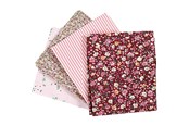 Schrijf- en tekenartikelen - Creativ Company Patchwork Fabric Roze 45x55cm 4pcs. - 441832