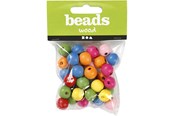 Creatief spelen - Creativ Company Wooden Kralen Mix 12mm 22gr - 571241
