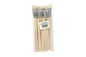 Hobby artikelen - Creativ Company Wooden Borstels - Nr. 8 Short handle 12st. - 10608