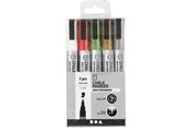 Schrijf- en tekengerei - Creativ Company Krijtstiften Metallic Kleuren 5 stuks - 37387