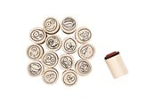 Schrijf- en tekenartikelen - Creativ Company Deco Art Stempels Smiley Face 15 stuks. - 28581