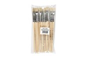 Hobby artikelen - Creativ Company Wooden brushes - Nr. 12 Short handle 12pcs. - 10612