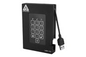 Harde schijf - Extern - Apricorn Aegis Padlock Fortress - 1TB - External Hard drive - Black - A25-3PL256-1000F