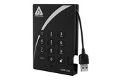 Harde schijf - Extern - Apricorn Aegis Padlock 3.0 - 500GB - External Hard drive - A25-3PL256-500