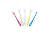 Babyspullen - Babymoov Set of 5 silicon spoons 2nd age multicolor - A102407