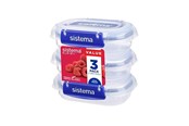 Keuken accessoires - Sistema Rectangle Klip It Plus 3Pack 180ml - 881523
