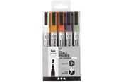Schrijf- en tekengerei - Creativ Company Chalk Markers Pastels 5pcs. - 37386