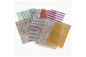 Schrijf- en tekenartikelen - Creativ Company Stick Rhinestones Color 10 Sheets - 28303