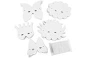 Schrijf- en tekenartikelen - Creativ Company Fantasy masks White 100pcs. - 59261