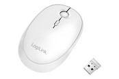 Muis - LogiLink Draadloos & Bluetooth dual Muis 2.4 GHz 800/1200/1600 dpi Wit - Muis - Optisch - Wit - ID0205