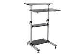 Muurbevestigingen, AV-bevestigingen & AV-meubels - LogiLink Sit-stand workstation height adjustable mobile 60 kg max. - Max 60 kg - recommended for - BP0070