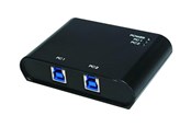 USB hub - LogiLink 2-Port USB 3.0 sharing Schakelaar USB hub - 2 - USB 3.2 - Zwart - UA0216