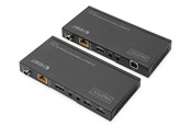 Repeater & zendontvanger - DIGITUS DS-55512 - transmitter and Ontvanger - video/audio/infrared/USB extender - HDMI HDBaseT - DS-55512