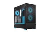 Case - Fractal Design Pop Air RGB - Cyan Core TG Clear Tint - Case - Miditower - Blue - FD-C-POR1A-02