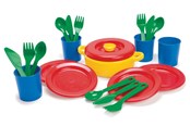 Doen-alsof spelen - Dantoy Dinner set in net - 4381