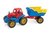 Speelgoedauto - Dantoy Tractor met aanhanger 42 cm (2135) - 2135