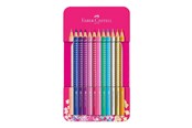 Schrijf- en tekengerei - Faber-Castell Sparkle Kleur pencil.12 PC in Tin box - 201737