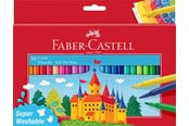 Schrijf- en tekengerei - Faber-Castell Felt Tip Pen Kasteel Pack of 50 in Cardboard Box - 554204