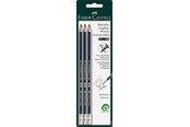 Schrijf- en tekengerei - Faber-Castell Goudaber met G-tip verpakking van 3 - 116896
