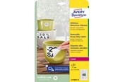 Papier, fotopapier en etiketten - Avery Heavy duty labels removable white suitable for in- and outdoor use (-20oC to +80oC) - L4778REV-20