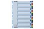 Insteekhoezen, Offertemappen & Tabbladen - Esselte Faneblad  PP A4 20-delt flerfarve - 10K217C