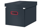 Archivering & Opslag - Leitz Click & Store Cosy Kubus Grote Opbergdoos Fluweel grijs - 53470089