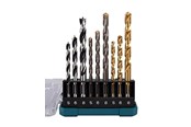 Boren en bits - Makita D-71962 9 Piece Drill Bit Set - D-71962