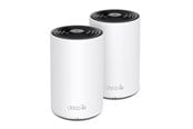 Router - TP-Link Deco XE75 (2-PACK) AXE5400 Tri-Band Mesh Wi-Fi 6E Systeem - Wireless router 802.11a/b/g/n/ac/ax (Wi-Fi 6E) - DECO XE75(2-PACK)