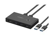 USB hub - UGREEN USB 3.0 peripheral sharing switch - 4 ports USB hub - 4 - USB 3.0 - Zwart - 30768