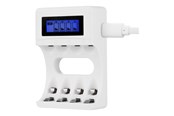 Batterij - Deltaco Ultimate Ni-Mh USB-oplader with 4 x AAA ba - C704A4-4xAAA