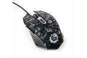 Muis - Gembird Wired optical mouse 6B Grafix - Muis - Optisch - 6 knoppen - Zwart - MUS-6B-GRAFIX-01