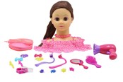 Creatief spelen - Happy Friend HF Hairstyling Head Brown Hair - 504405