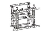 Muurbevestigingen, AV-bevestigingen & AV-meubels - Neomounts WL95-900BL16 - mounting kit - for LCD display - Max 70 kg - recommended for 75" - WL95-900BL16