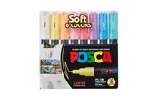 Schrijf- en tekengerei - POSCA marker sæt Soft Colors PC-1M 8 ass. - 401611