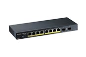 Switch - ZyXEL GS1100-10HP 8-port GbE Unmanaged Schakelaar + 2x Gigabit SFP - GS1100-10HP-EU0102F