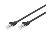 Netwerk - kabel - DIGITUS patch cable - 10 m - black - Zwart - 10m - DB-160144-100-S