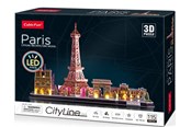 Puzzels - Cubic Fun 3d Puzzle City Line Paris with LED Lighting 115pcs. 3D Puzzels - 306-L525H