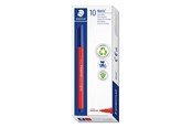 Schrijf- en tekengerei - Staedtler Fibre-tip pen Noris.10 pcs red - 326-2